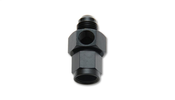 Vibrant -6AN Male to -6AN Female Union Adapter Fitting w/ 1/8in NPT Port - Bull Strap