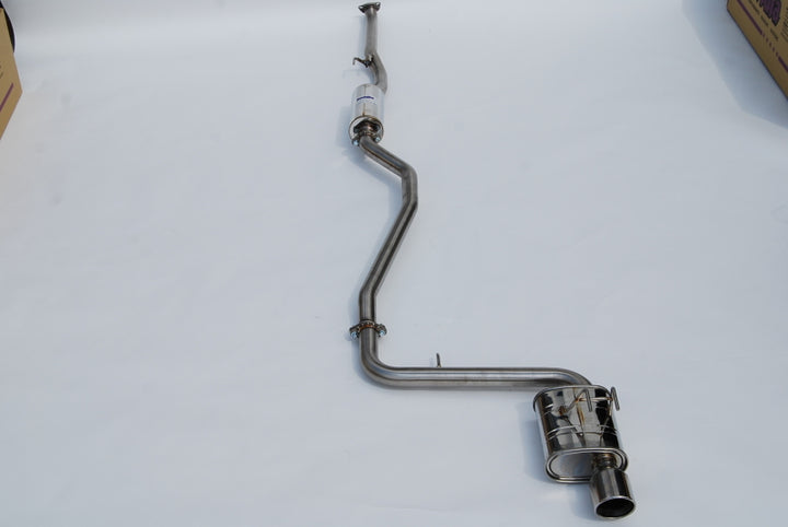 Invidia 2022+ Honda Civic Sport (2.0N/A) 60mm Q300 Cat Back Exhaust - Rolled SS Tips - Bull Strap