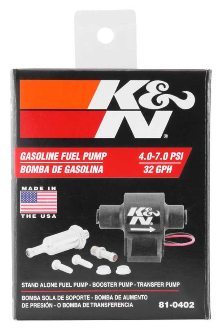 K&N Performance Electric Fuel Pump 4-7 PSI - Bull Strap