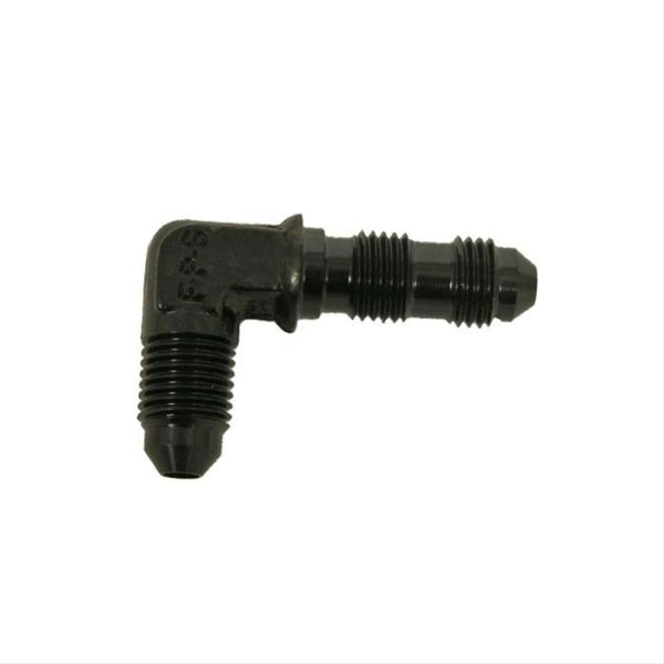 Fragola -8AN x 90 Degree Bulkhead - Black - Bull Strap