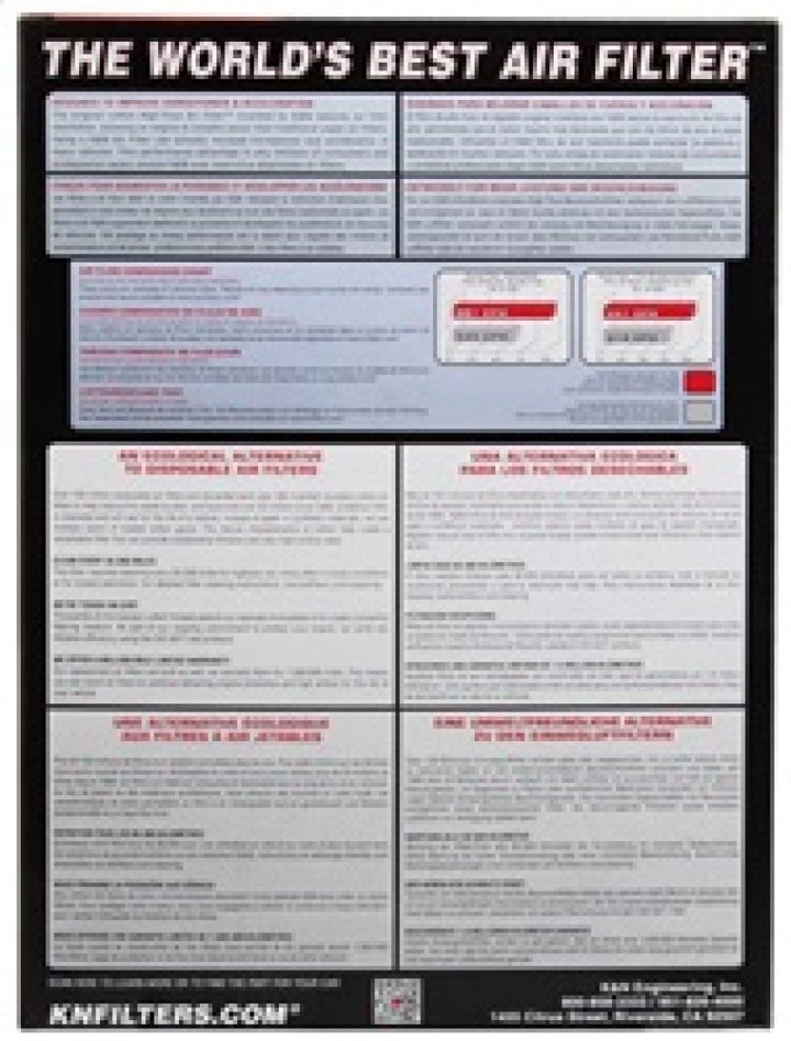 K&N Replacement Air Filter 12.563in O/S Length x 5.25in O/S Width x 1.625in H (Inc 2 Filters) - Bull Strap
