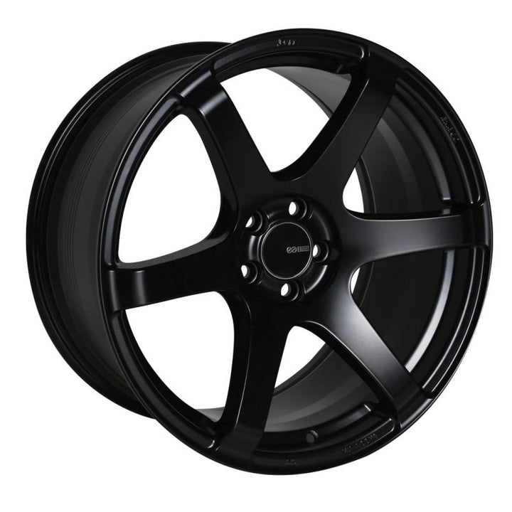 Enkei T6S 18x8 35mm Offset 5x114.3 Bolt Pattern 72.6 Bore Matte Black Wheel - Bull Strap