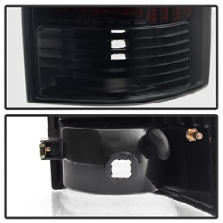 xTune 05-15 Toyota Tacoma (Excl LED Tail Lights) LED Tail Lights - Blk Smk (ALT-ON-TT05-LBLED-BSM) - Bull Strap