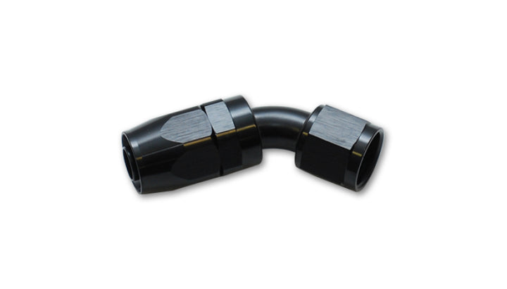 Vibrant -12AN 45 Degree Elbow Hose End Fitting - Bull Strap