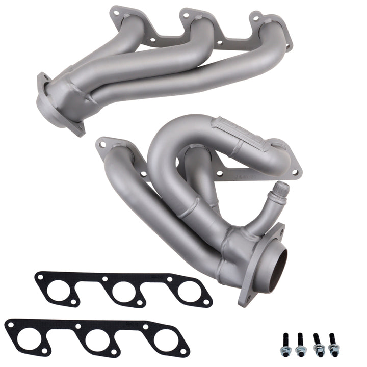 BBK 05-10 Mustang 4.0 V6 Shorty Tuned Length Exhaust Headers - 1-5/8 Titanium Ceramic - Bull Strap