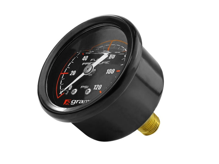 Grams Performance 0-120 PSI Fuel Pressure Gauge - Bull Strap