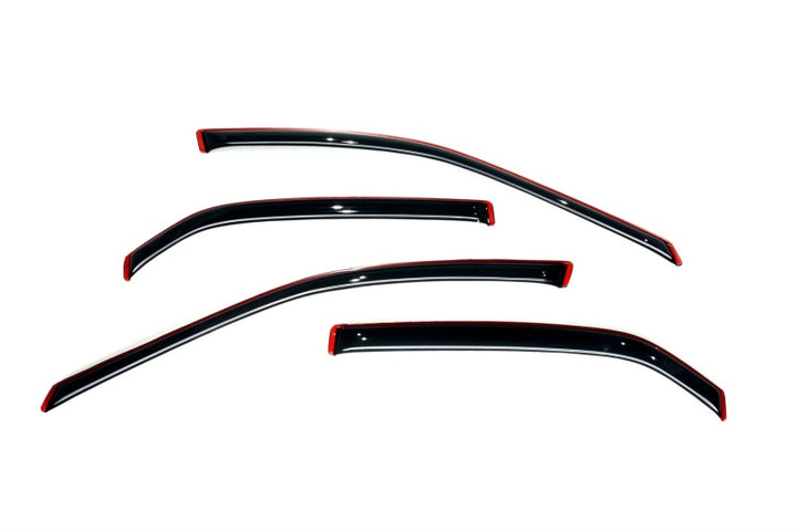 AVS 98-02 Honda Accord Ventvisor In-Channel Front & Rear Window Deflectors 4pc - Smoke - Bull Strap