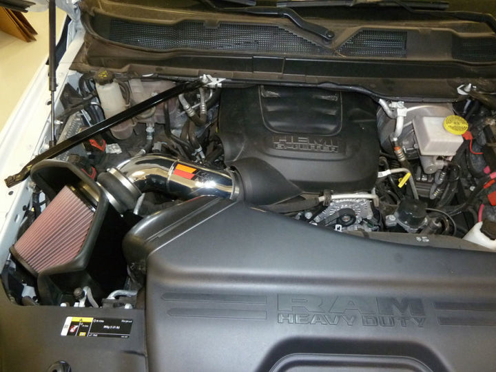 K&N 19-20 Dodge Ram 2500/3500 6.4L V8 F/I Performance Air Intake Kit - Bull Strap