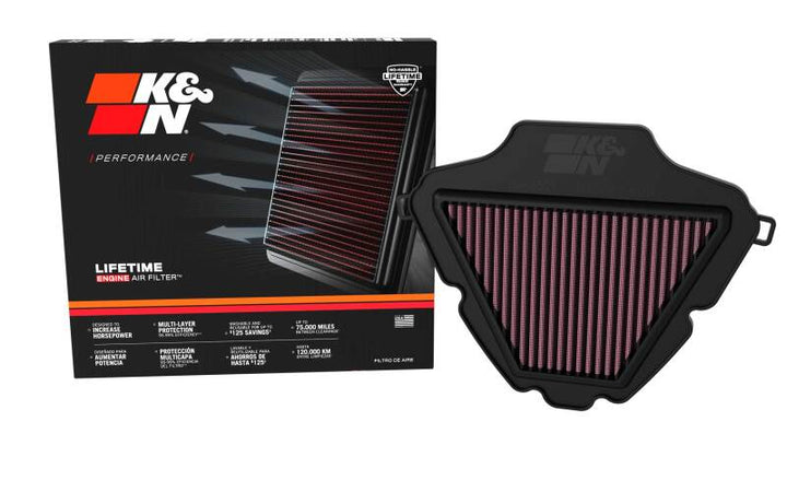 K&N 21-24 Honda NC750X 745 / Honda NC750X DCT 745 Replacement Air Filter - Bull Strap