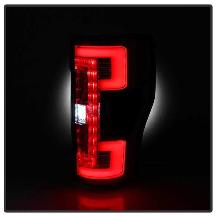 Spyder 17-18 Ford F-250 SD (w/Blind Spot Sens) LED Only Tail Lights - Red Clr (ALT-YD-FS17BS-LED-RC) - Bull Strap