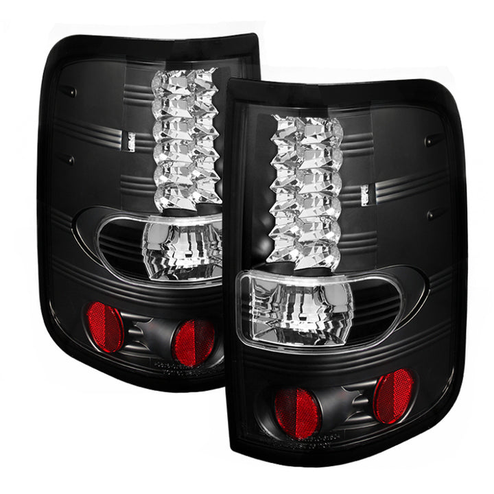 Spyder Ford F150 Styleside 04-08 (Not Fit Heritage & SVT)LED Tail Lights Black ALT-YD-FF15004-LED-BK - Bull Strap