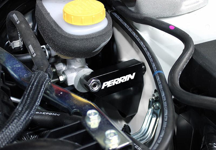 PERRIN 15-21 Subaru WRX/STI / 13-17 Crosstrek / 14-18 FXT / 13-16 Impreza Master Cyl. Brace - Black - Bull Strap