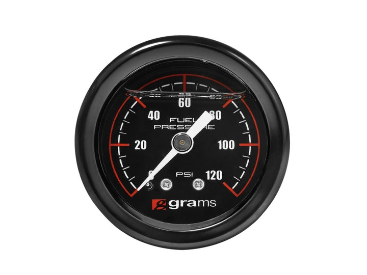 Grams Performance 0-120 PSI Fuel Pressure Gauge - Bull Strap