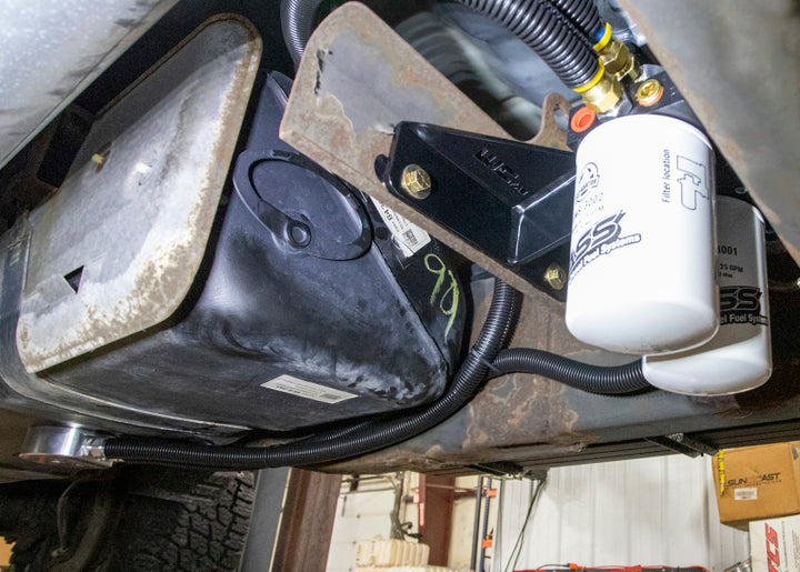 Wehrli 11-16 Chevrolet 6.6L Duramax FASS Fuel System Relocation Bracket (Crew Cab Only) - Bull Strap
