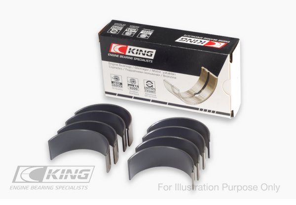 King Engine Bearings Ford Ecoboost 2.0L/2.3L Connecting Rod Bearing Set - Bull Strap