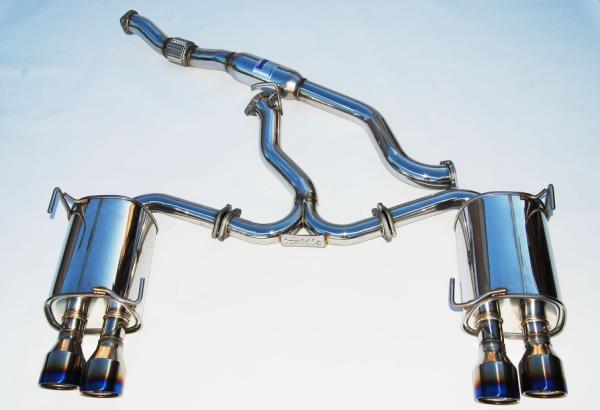 Invidia 11+ STI/WRX Sedan Only 76mm Q300 Titanium Tip Cat-back Exhaust - Bull Strap