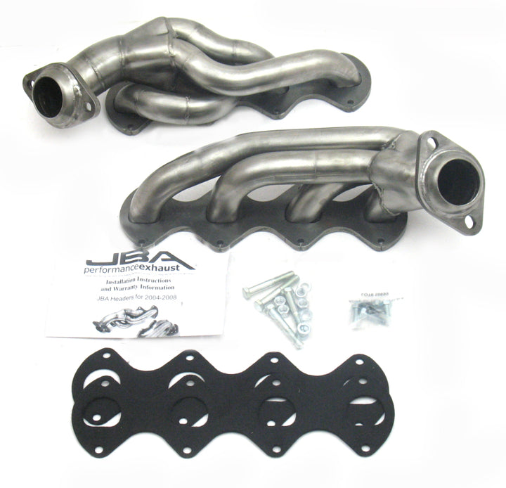 JBA 04-10 Ford F-Series 5.4L 3V 1-5/8in Primary Raw 409SS Cat4Ward Header - Bull Strap