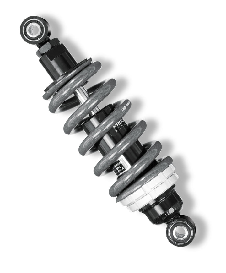 Progressive 14-20 Honda Grom MiniMoto Shock 9.5in Heavy Duty - Black - Bull Strap