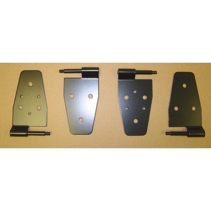 Rugged Ridge 87-06 Jeep Wrangler Black Door Hinge Kit - Bull Strap