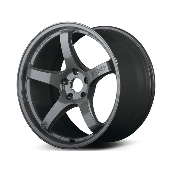 Gram Lights 57CR 18x9.5 +38 5-114.3 Glossy Gray Wheel - Bull Strap