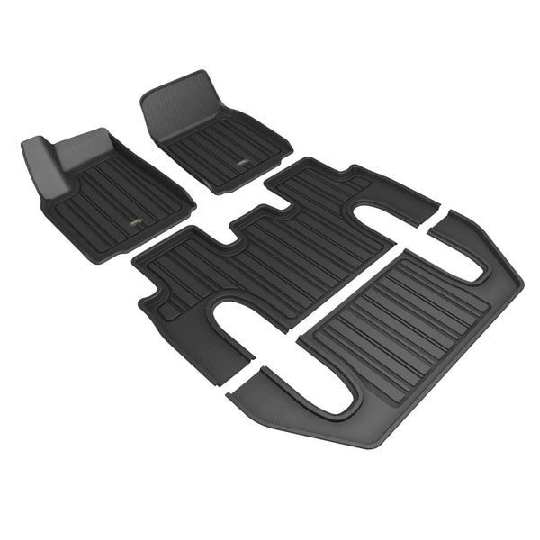 3D MAXpider 22-24 Tesla Model X 6-Seat Elitect Black R1 R2 R3 - Bull Strap