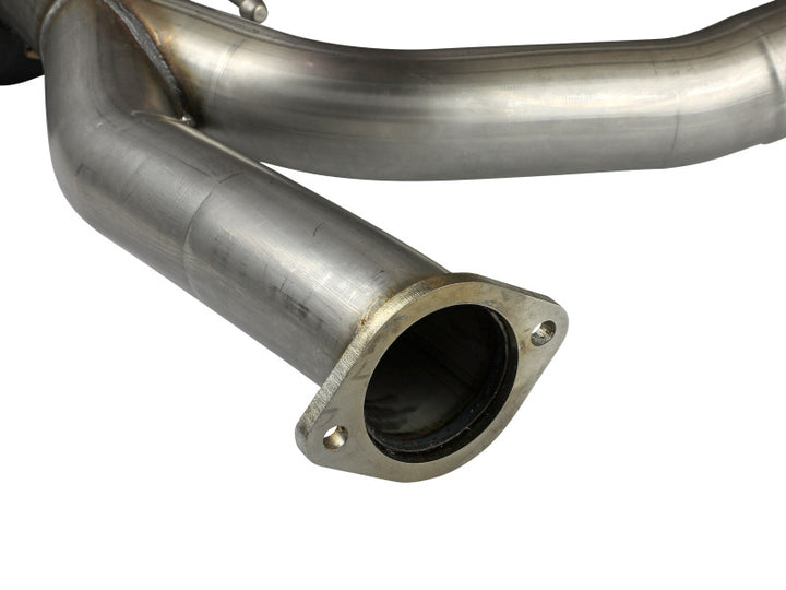 aFe MACHForce XP 3in Hi-Tuck 304 SS Cat Back Exhaust 2010-2017 Nissan Patrol (Y62) V-5.6L (400 hp) - Bull Strap
