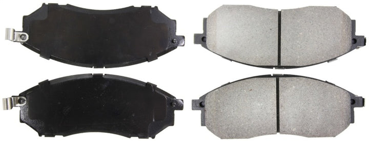 StopTech Performance 06-08 350Z w/ Std Brakes / 06-08 Infiniti G35 Front Brake Pads - Bull Strap