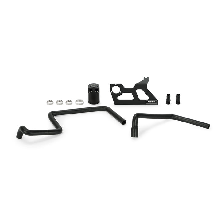 Mishimoto 07-11 Jeep Wrangler JK Baffled Oil Catch Can - Black - Bull Strap
