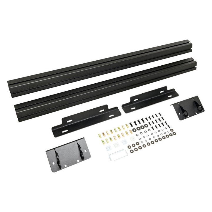 Westin 19-24 Mercedes-Benz Sprinter w/ 170in WB Mesa Roof Rack EXTENSION  ONLY - Tex. Blk - Bull Strap