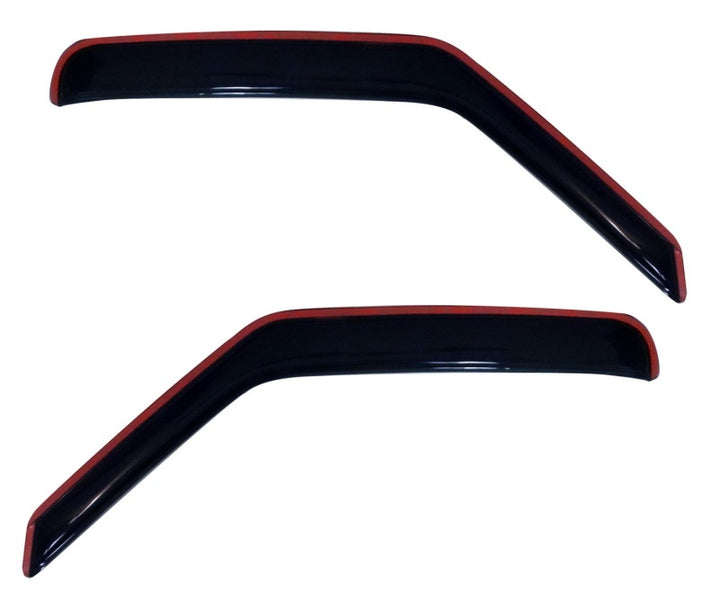 AVS 07-14 Ford E-150 Ventvisor In-Channel Window Deflectors 2pc - Smoke - Bull Strap