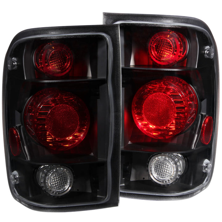 ANZO 1998-2000 Ford Ranger Taillights Dark Smoke G2 - Bull Strap