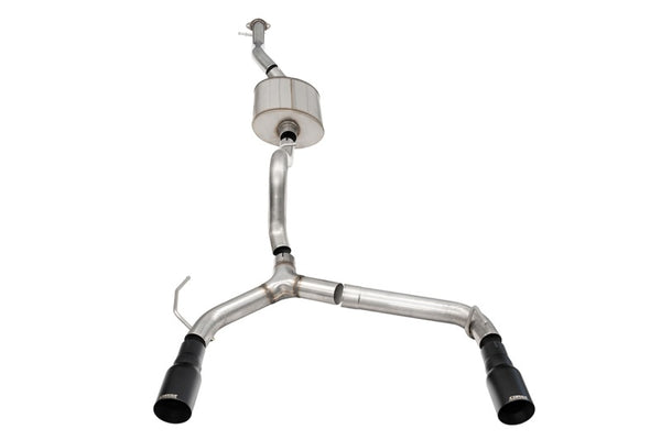 Corsa 21-25 Ford Bronco 2.7L 4-Door 2.75in Cat-Back Dual Rear Exhaust w/ 4in Straight-Cut Black Tips - Bull Strap