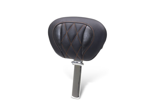 Mustang 23-25 Harley CVO Road Glide (ST) Super Touring Deluxe Diamond Driver Backrest - Bull Strap