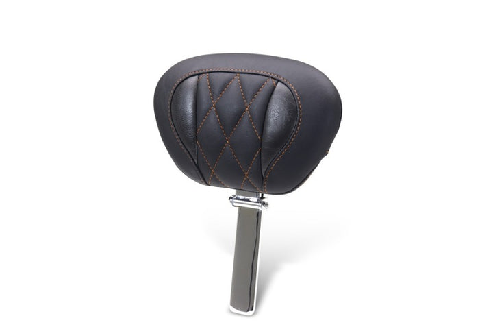 Mustang 23-25 Harley CVO Road Glide (ST) Super Touring Deluxe Diamond Driver Backrest - Bull Strap