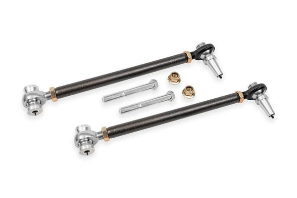 BMR 16-24 Chevrolet Camaro Double Adj. Front Lower Control Arms w/ Rod Ends - Black Hammertone - Bull Strap