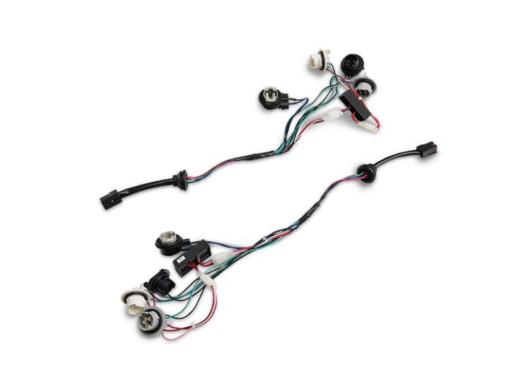 Raxiom 96-04 Ford Mustang Excluding 99-01 Cobra Sequential Tail Light Kit (Plug-and-Play Harness) - Bull Strap