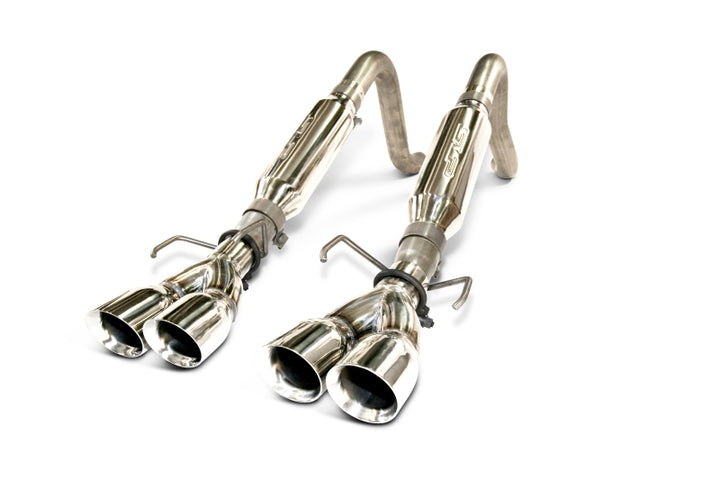 SLP 2005-2008 Chevrolet Corvette LS2 LoudMouth Axle-Back Exhaust System - Bull Strap