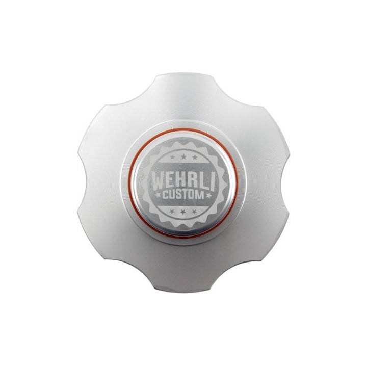 Wehrli 98.5-23 Cummins Billet Aluminum Clear Anodized Oil Fill Cap - Bull Strap