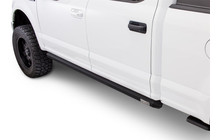 AMP Research 2015-2018 Ford F-150 SuperCrew PowerStep XL - Black - Bull Strap