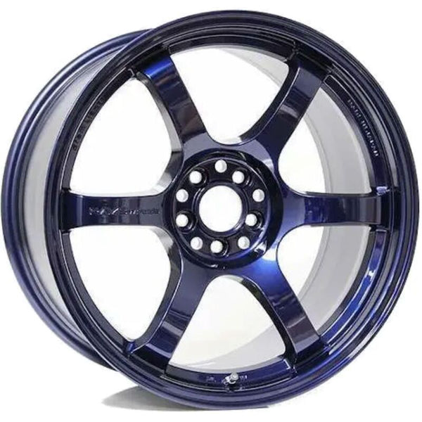 Gram Lights 57DR 18x9.5 +38 5-100 Eternal Blue Pearl Wheel (Min Order Qty 20) - Bull Strap