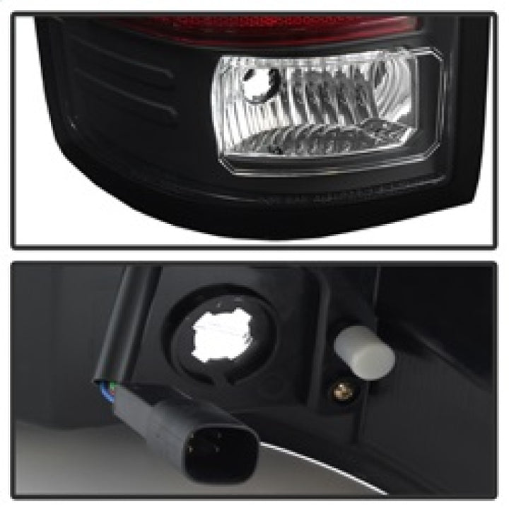 Spyder GMC Sierra 2016-2017 Light Bar LED Tail Lights - Black ALT-YD-GS16-LED-BK - Bull Strap