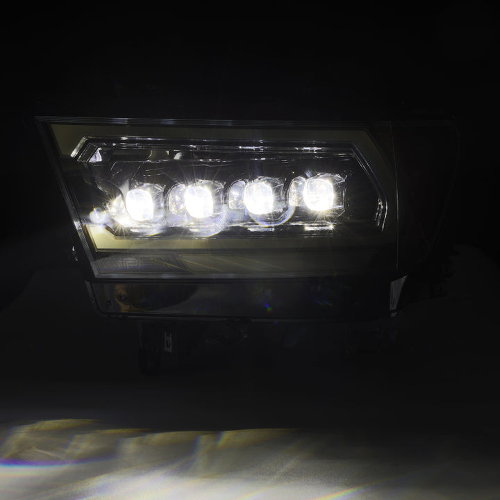 AlphaRex 19-23 Dodge Ram 1500 (No Clsc/Ltd/TRX) NOVA-Series LED Proj HL Alpha-Black (Converter Req.) - Bull Strap