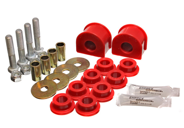 Energy Suspension 99-04 Ford F-150 Lightning 2WD Red Rear Sway Bar Bushing Set (Inc End Links) - Bull Strap