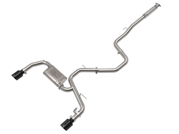 aFe Takeda Hyundai Elantra N 22-23 L4-2.0L (t) 3in 304 SS Cat-Back Exhaust w/ Black Tips - Bull Strap