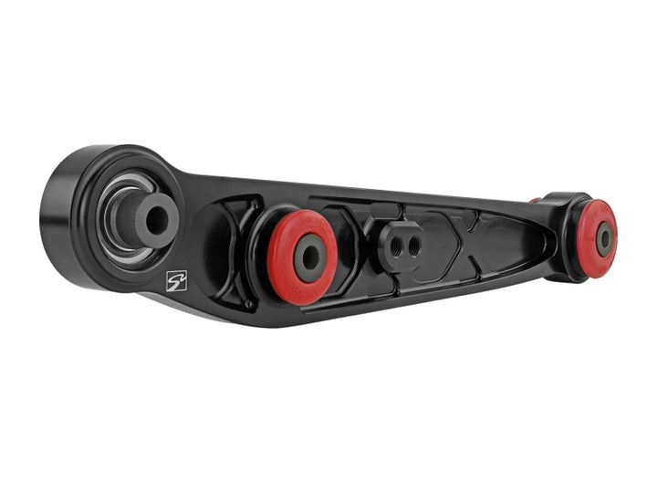 Skunk2 Honda/Acura EG/DC Alpha Series Rear Lower Control Arm Set - Black - Bull Strap