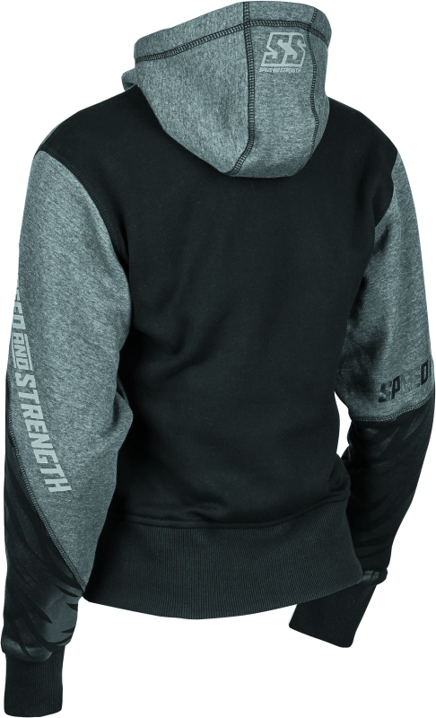 Speed and Strength Cat Outa Hell Hoody Grey/Black Womens - XS - Bull Strap