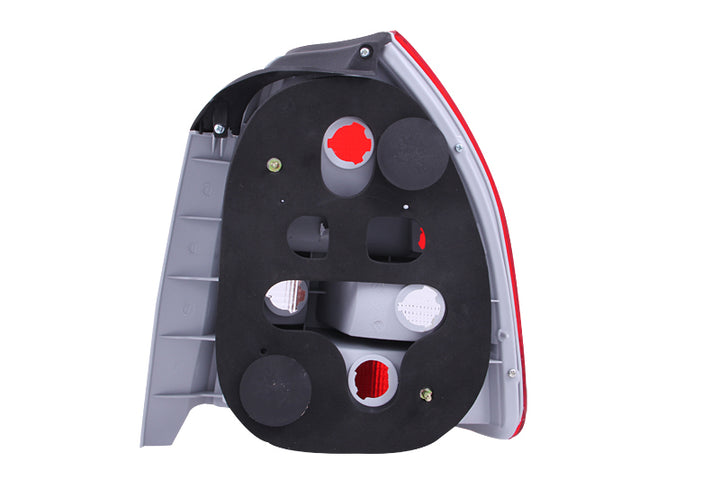 ANZO 1996-2000 Honda Civic Taillights Red/Smoke - Bull Strap