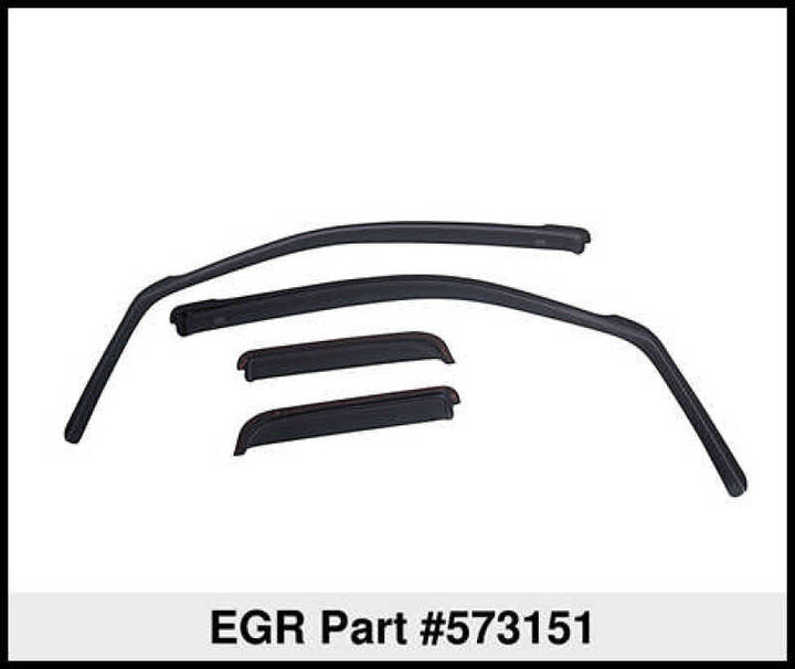 EGR 00+ Ford Excursion In-Channel Window Visors - Set of 4 (573151) - Bull Strap