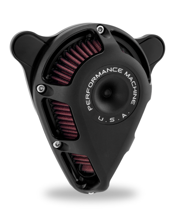Performance Machine 23-Up CVO, 2024 Touring Jet Air Cleaner - Black Ops - Bull Strap