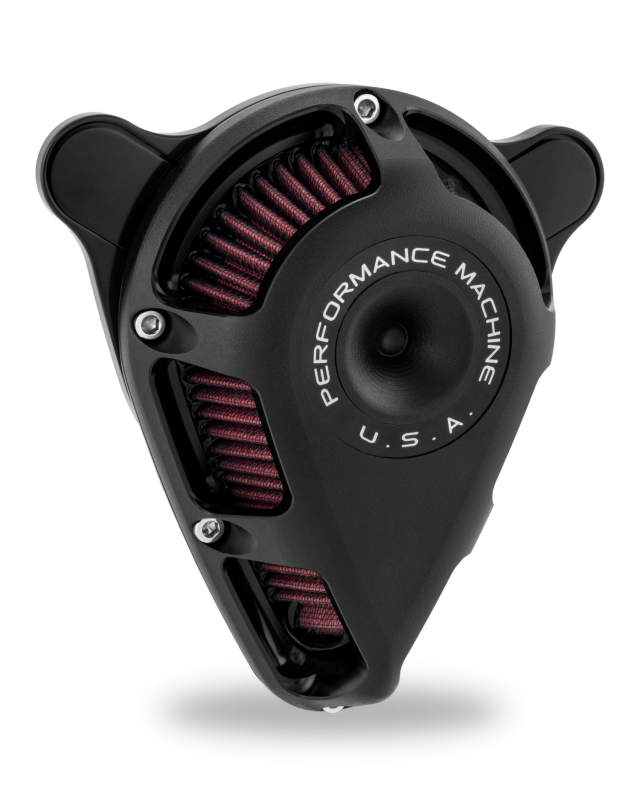 Performance Machine 23-Up CVO, 2024 Touring Jet Air Cleaner - Black Ops - Bull Strap